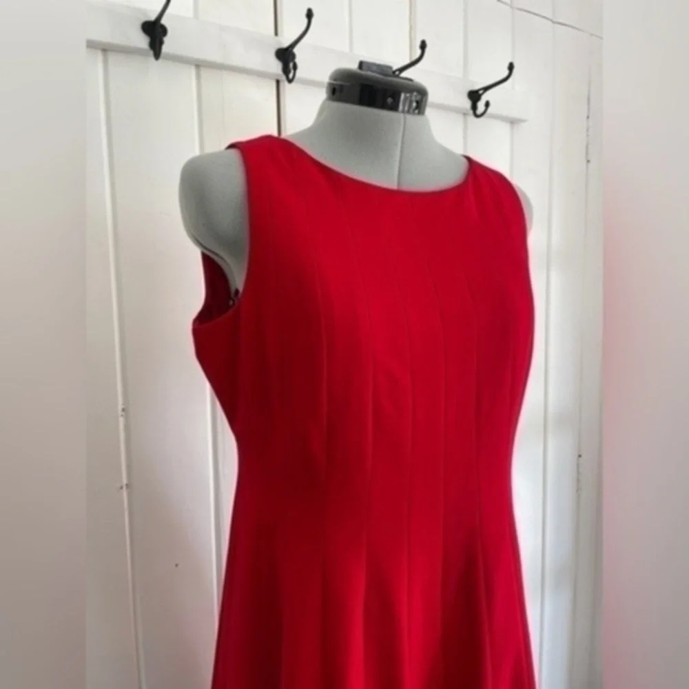 Calvin Klein Paneled Fit & Flare Sleeveless Dress - Petite
